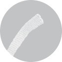 White adhesive flat sealing braid Textape by metre
