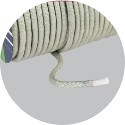 White TEXINOX round braid with ARTICA in Spool