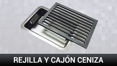 Rejilla y cajón ceniza